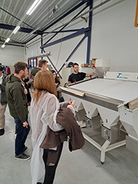 Group of people on a facility tour