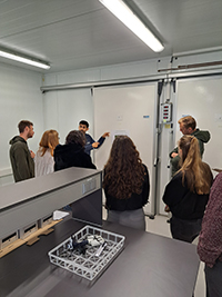 Group of people on a facility tour