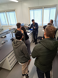 Group of people on a facility tour