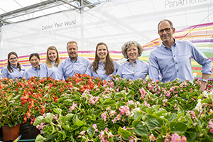 PanAmerican Seed European leadership team from Europe with flowers