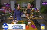 Ginger Zee of Good Morning American with Tu Bloom featuring Wave Pansies