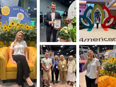 Collage of images from Cultivate26 at the PanAmerican Seed booth