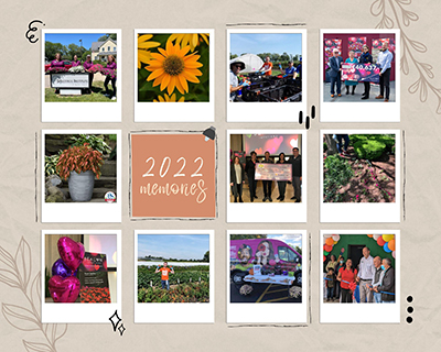 Collage of images from PanAmerican Seed blogs in 2022