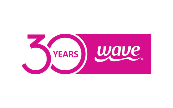 Wave 30th Anniversary logo example