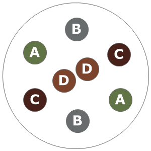 Eight inch planting diagram