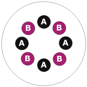 Eight inch planting diagram